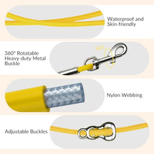 Load image into Gallery viewer, Léwind 8.2ft Hands Free Dog Leash,Versatile Waist &amp; Crossbody Lead for Medium Dogs,Waterproof &amp; Adjustable for Running Jogging Walking, 360° Swivel Metal Buckle (Yellow)
