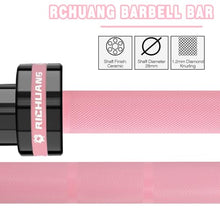 Load image into Gallery viewer, RICHUANG 7ft Olympic Barbell Weight Bar for Weightlifting -500LBS-Pink
