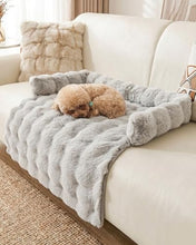Load image into Gallery viewer, IUUI Dog Bed/Mat for Couch,Faux Rabbit Fur Pet Sofa Furniture Protector
