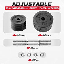 Load image into Gallery viewer, Yes4All Adjustable Dumbbell 40.02 lbs
