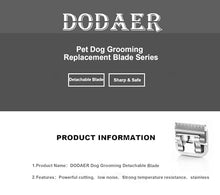 Load image into Gallery viewer, 7F/5F/4F/3F Dog Grooming Blades,Compatible with Andis,Oster A5,Wahl KM10
