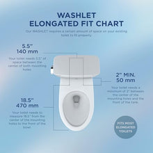 Load image into Gallery viewer, TOTO WASHLET S5 Electronic Bidet Toilet Seat with Instantaneous Water Heating, PREMIST and EWATER+ Wand Cleaning, Elongated, Cotton White - SW3446#01
