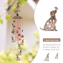 Load image into Gallery viewer, Dog Wind Chimes for Outside, 35‘’ Metal Dog WindChimes
