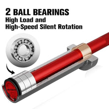 Load image into Gallery viewer, RitFit Barbell Weight Set - 4/6FT Olympic Barbell with Weight Plates (55-275LB Total) -, 4FT Silver/Red Bar with 85LB Plates
