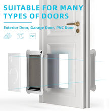 Load image into Gallery viewer, MIAOTONG 3-Flap Steel Large Dog Door for Door with Metal Sliding Lock Panel
