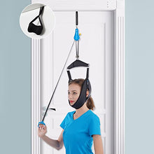 Load image into Gallery viewer, Cervical Neck Traction Device for Home Use, Portable Neck Stretcher Hammock Over Door for Neck Pain Relief, Neck Sling for Spine Decompression
