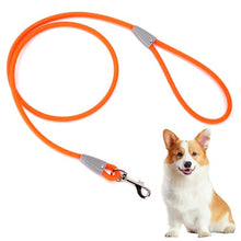 Load image into Gallery viewer, 5FT Nylon Waterproof Dog Leash, Durable Strong Odor-Proof Dog Leashes with Zinc Alloy Clip, Walking, Beach, Yard, Swimming, Training Leash for Small, Medium &amp; Large Dogs Orange
