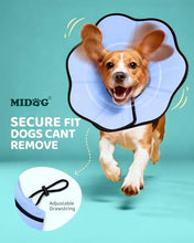 Load image into Gallery viewer, MIDOG Dog Cone Collar After Surgery, Soft Dog Cone Alternative to Stop Licking,Adjustable Elizabethan Recovery Cones for Small to Large Sized Dogs
