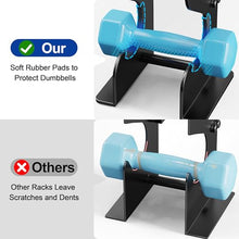 Load image into Gallery viewer, 4-Tier Dumbbell Rack Stand for Home Gym: Rack Only Holder for Dumbbells
