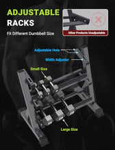 Load image into Gallery viewer, YOLEO Dumbbell Rack - 3 Tier &amp; 5 Tier Compact Weight Rack for Dumbbell  (Rack Only) (STANDARD, Rectangular Frame)
