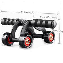 Load image into Gallery viewer, 2 Pack 4-Wheel Ab Roller Abdominal Exercise Roller for Six Pack Abs, Core Workout Trainer
