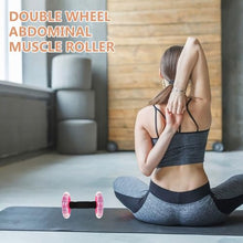 Load image into Gallery viewer, Kisangel 2pcs Double Ab Roller Wheels, Exercise Roller Weight Loss Equipment

