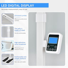 Load image into Gallery viewer, JJFFTAO,Professional Digital Physicians Scale，Ultrasonic Height and Weight Scale，Multifunctional Medical Measuring Scale for Weight and Height Measurement,Weight Capacity 440 lbs / 35.4”-78.7”

