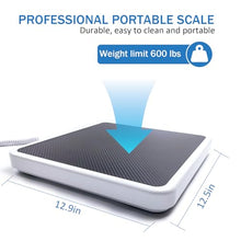 Load image into Gallery viewer, FAFAGLGL Physician Scale(660 lb) ，Medical Floor Scale for Body Weight，KG/LB/LB:OZ Three Units, 12.5" x 12.9" Platform， Heavy Duty Medical Grade Physician Scale in Home, Hospital and Weight Loss
