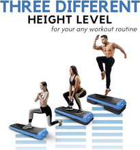 Load image into Gallery viewer, Yes4All Adjustable Workout Aerobic Exercise Step Platform - Blue Black
