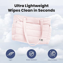 Load image into Gallery viewer, Rubyloo Puffer Dog Travel Bag for Dog Moms, Diaper Bag with Travel Bowls
