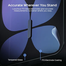 Load image into Gallery viewer, Wyze Smart Scale X Butterfly - Bathroom Scale for Body Weight, BMI, Body Fat, Muscle Mass, Accurate Bluetooth Digital Scale for Body Composition Analyzer | Sync Health Apps | ITO Glass, 400 lbs, Black
