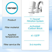 Load image into Gallery viewer, Vortopt 2 Faucet Water Filter for Sink, T1 Rapid Flow, NSF Certified
