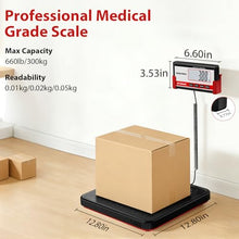Load image into Gallery viewer, GRAM PRES Digital Physician Scale, Medical Floor Scale for Body Weight, 660 lb Limit, Professional Weight Scale with Stainless Steel Platform

