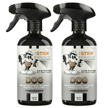 Load image into Gallery viewer, The Stink Solution Dog Odor Eliminator Spray, Pomegranate, 2 Pack, 16 oz
