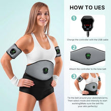 Load image into Gallery viewer, NEWPINE Fitness Belt, Powered Muscle Stimulator for Home Use, for Muscle Conditioning Grey
