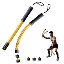 Load image into Gallery viewer, IPO 2026 Upgrade Weighted Ropeless Battle Ropes, Heavy Duty Portable Cordless Battle Ropes for Home Gym, home fitness workout Rope for Strength Building suitable Men &amp; Women (Yellow, Yellow Max)
