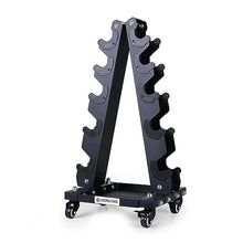 Load image into Gallery viewer, LIONSCOOL Premium Dumbbell Rack Only, with Side Racks for Neoprene/Vinyl Coated Dumbbells
