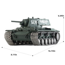 Load image into Gallery viewer, Heng Long Modified Ver. rc Tank 1/16 Soviet KV1 Tank Model 3878(360° &amp; 7000mah &amp; Metal Track &amp; Road &amp; Sprocket &amp; Idle Wheel)
