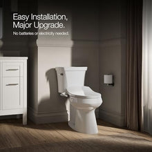 Load image into Gallery viewer, Kohler PureWash M250 Manual Elongated Bidet Toilet Seat, White, Quiet-Close Lid Prevents Slamming, Cool Water, Easy Installation with Quick-Release Hinges, Adjustable Spray Position &amp; Pressure
