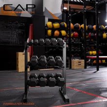 Load image into Gallery viewer, CAP Barbell 280 LB Dumbbell Set with 3-Tier Rack, Rubber Hex Weights
