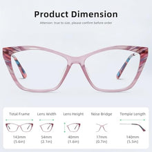 Load image into Gallery viewer, DOERAYMI Crystal Pink Blue Light Glasses for Woman: Rose Gold Hinges, Feather-Light Reading Glasses for Working &amp; Streaming
