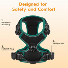 Load image into Gallery viewer, No Pull Dog Harness, No-Choke Soft Padded Reflective Dog Vest Harness with Front Clip &amp; Top Handle, 2 Quick-Release Buckles, Adjustable for Small Medium Large Dogs
