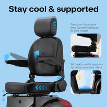 Load image into Gallery viewer, Super Large Electric 3 Wheel Mobility Scooters, Heavy Duty 800W Wheelchair Device, 25 Miles Long Range, All Terrain Mobility Scooter，Speed Adjust, Remote Key,Receive Ready to Ride (3 Wheel -Black)
