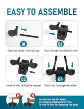 Load image into Gallery viewer, 2026 Upgraded Automatic Rebound Ab Roller with Elbow Support, Dual Wide Wheel Ab Workout Equipment for Core Strength Training (Black)
