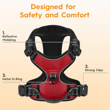 Load image into Gallery viewer, No Pull Dog Harness, No-Choke Soft Padded Reflective Dog Vest Harness with Front Clip &amp; Top Handle, 2 Quick-Release Buckles, Adjustable for Small Medium Large Dogs

