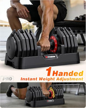 Load image into Gallery viewer, Rendpas Adjustable Dumbbells Set of 2, 1-Sec Adjustable Weights Dumbbells Set, 10 in 1 Dumbbell Set with Anti-Slip Texture Handle, Weight Set For Home Gym Suit both Men and Women

