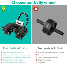 Load image into Gallery viewer, 2025 New Automatic Rebound Ab Roller Wheel with Elbow Support &amp; 4-Wheel Design - Core Exercise Equipment for Home Gym (Orange)
