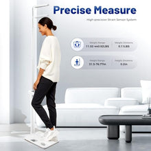 Load image into Gallery viewer, Medical Office Scale,Smart Physician Scale, Medical Scale for Weight and Height Measurement, Non-Contact Sonar Ranging All-in-One LCD Display for Measuring Weight, Height, Obesity, BMI and More
