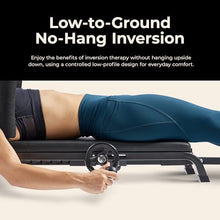 Load image into Gallery viewer, Sunny Health &amp; Fitness No-Hang Inversion Decompression Table for Back Pain Relief, Adjustable Stretch Table, 400 LB Capacity
