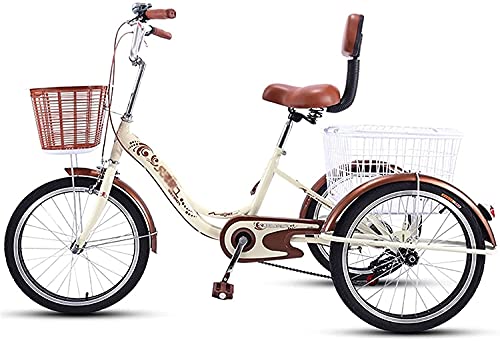 Adult Tricycle - 3 Wheel Bikes for Adults Shopping 3 Wheel Bike Adult, Three Wheel Cruiser Bike 20 Inch Wheels
