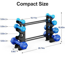 Load image into Gallery viewer, 4-Tier Dumbbell Rack Stand for Home Gym: Rack Only Holder for Dumbbells
