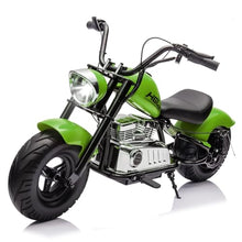 Load image into Gallery viewer, 24V Ride On Off-Road Motorcycle, Kids Electric Dirt Bike with 250W Motor, 3 Speed Up-to 12.4MPH, Green
