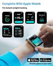 Load image into Gallery viewer, CLORIS Digital Smart Scale FSA&amp;HSA Eligible for Body Weight Fat BMI Muscle Mass 28 Body Composition Measurement Health Analyzer 8 Electrodes with App Bluetooth, Full-Color TFT LCD
