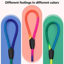 Load image into Gallery viewer, FOVRLZSE 3-Pack Rainbow Dog Slip Leads, 5FT Reflective Nylon, Multi-Color
