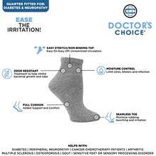 Load image into Gallery viewer, Doctor's Choice Diabetic Socks for Men Super Soft, Non Binding - Loose Wide Top Diabetic Ankle Socks for Men 4 Pairs, Black, X-Large, Sock Size 13-15

