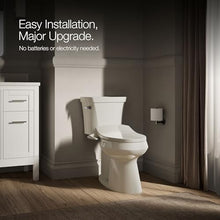 Load image into Gallery viewer, Kohler PureWash M250 Manual Elongated Bidet Toilet Seat, Biscuit, Quiet-Close Lid Prevents Slamming, Cool Water, Easy Installation with Quick-Release Hinges, Adjustable Spray Position &amp; Pressure
