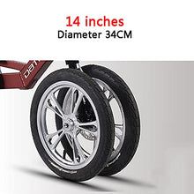 Load image into Gallery viewer, 14 Inch 4 Wheel Cruiser Bike Adult Tricycle with Large Basket &amp; Seat Backrest for Recreation Shopping Picnics Exercise Cycling Pedalling
