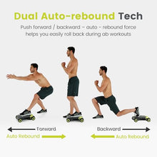 Load image into Gallery viewer, WONDER CORE Slide Fit, Ab Roller Board with 4 Wheels, Automatic Rebound Abdominal Wheel for Core Workout
