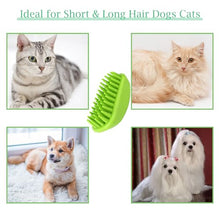 Load image into Gallery viewer, Yintoper Dog Bath Brush, Pet Silicone Shampoo Brush, Rubber Shower Wash Curry Brush for Short Long Haired Dogs Cats Shedding Grooming and Massage, Pet Rubber Brush Removes Loose &amp; Shed Fur
