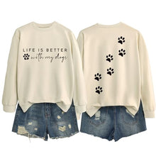 Load image into Gallery viewer, Sorry I'm Late I Saw A Dog Sweatshirt Women Funny Dog Lover Shirt Casual Crew Neck Long Sleeve Pullovers Lightweight
